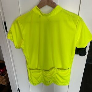 Women's Neon Yellow Cycling Top